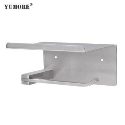 Bathroom 304 Stainless Steel Storage Wall Mounted Toilet Paper Holder