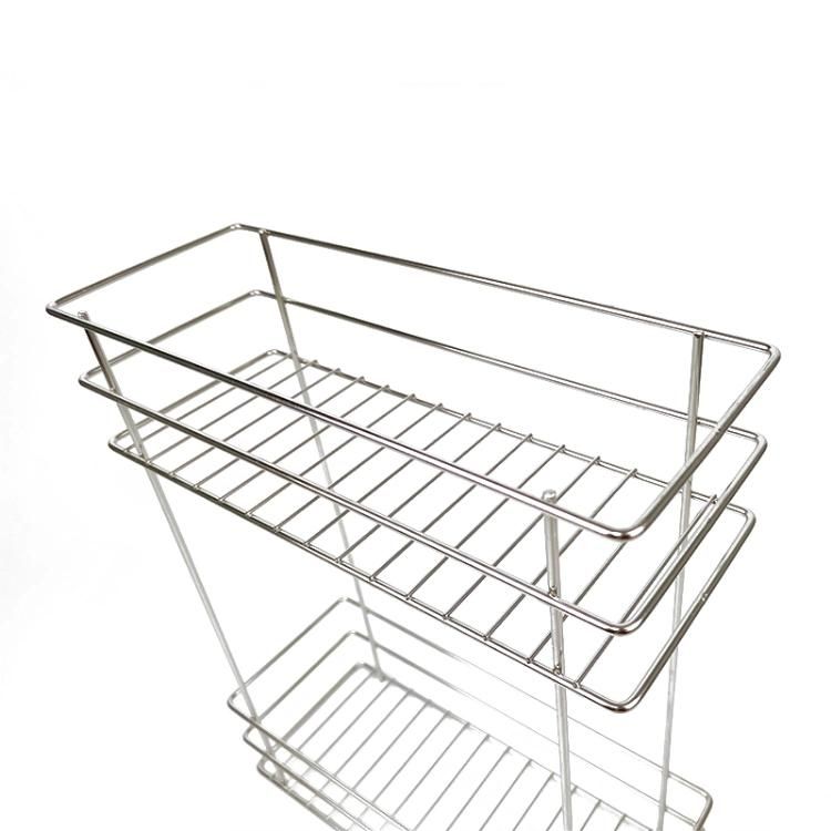 2 Tier Bathroom Rack 304 Stainless Steel Kitchen Storage Organizer Bathroom Shlef