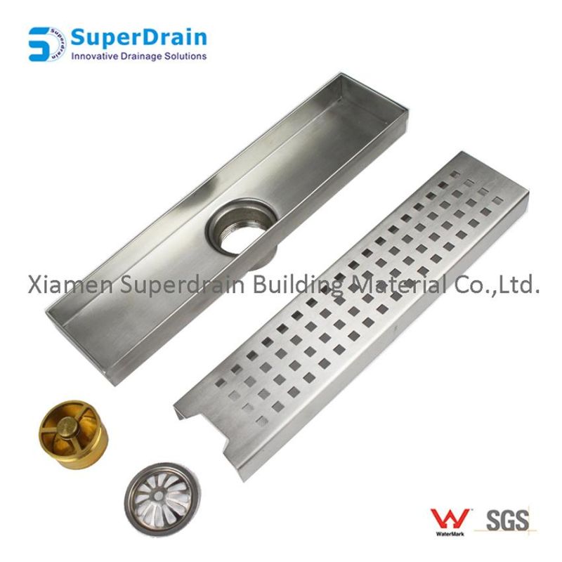 OEM Bathroom Accessories Punched Hole Shower Drain for Wet Room