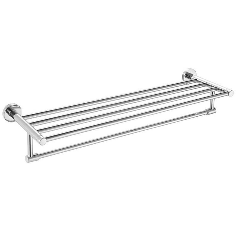 Towel Rack with Towel Bar Holder Stainless Steel Towel Shelf