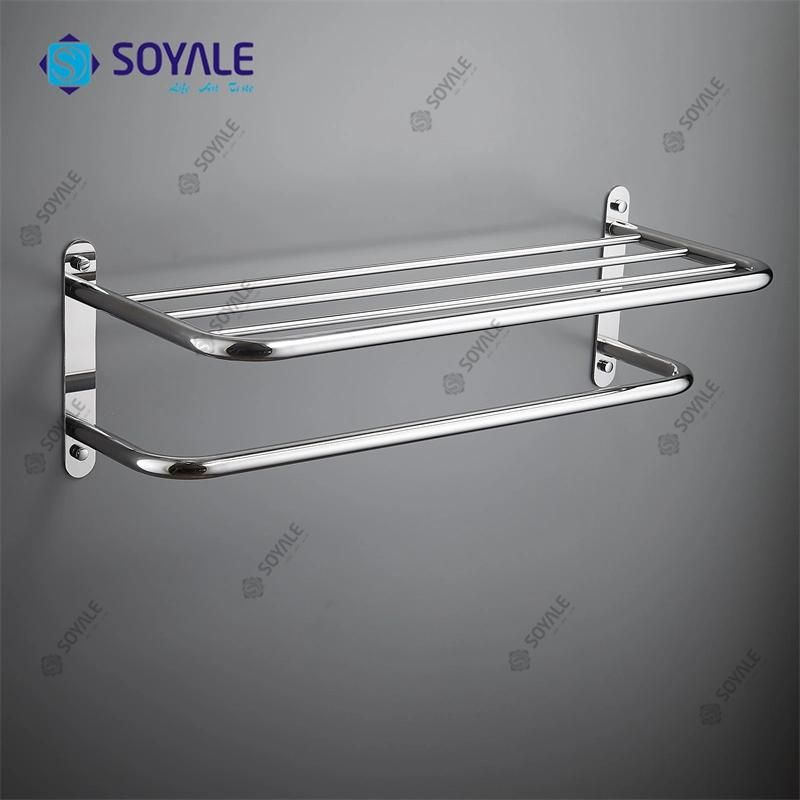 SS304 24" Commercial Towel Rack with Chrome Finishing Sy-1025