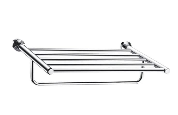 Solid Brass Polished Chrome Double Tumbler Holder Toothpaste and Toothbrush Cup Holder