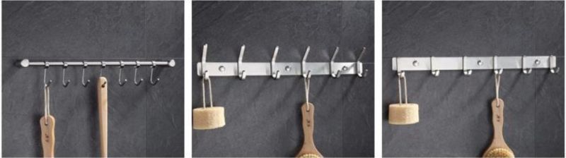 Coat Rack Wall Mounted with 6 Coat Hooks for Hanging