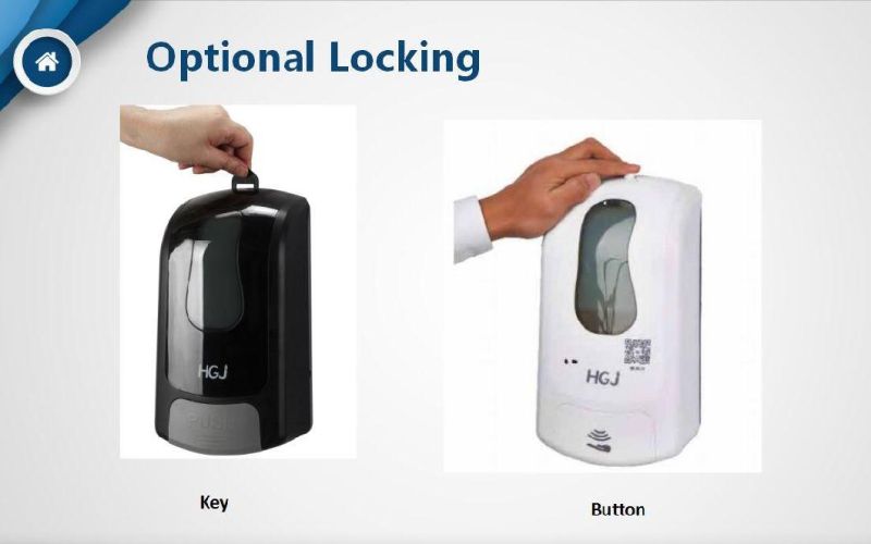 ABS Plastic Manual Soap Dispenser Wall Mounted Gel Alcohol Dispenser
