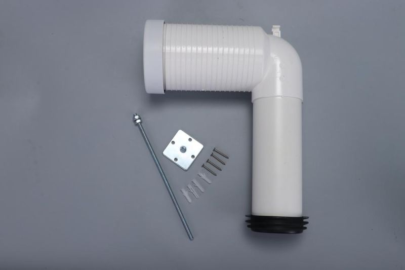 Factory Price Bathroom Waste Pipe Elbow PVC WC Toilet Pan Connector
