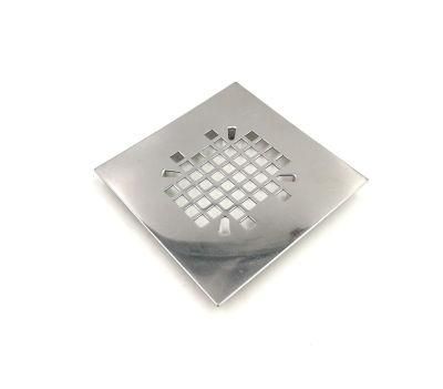 Stainless Steel 304 Polished Surface 4&quot; Square Shower Drain