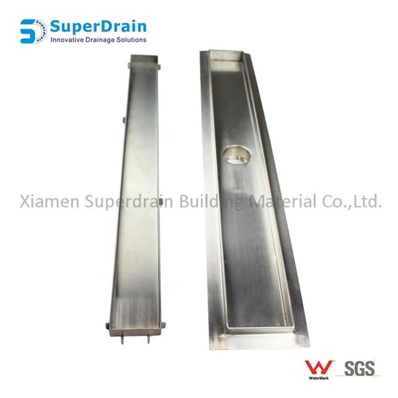 Commercial Hotel Use Anti-Seeper Stainless Steel Floor Concealed Linear Shower Drain