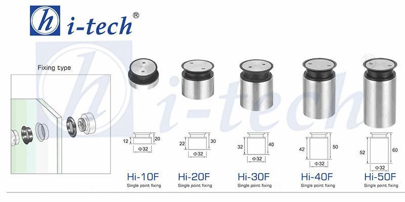 Hi-50f Round Solid Safety Glass Handrail Railing Standoff Hardware