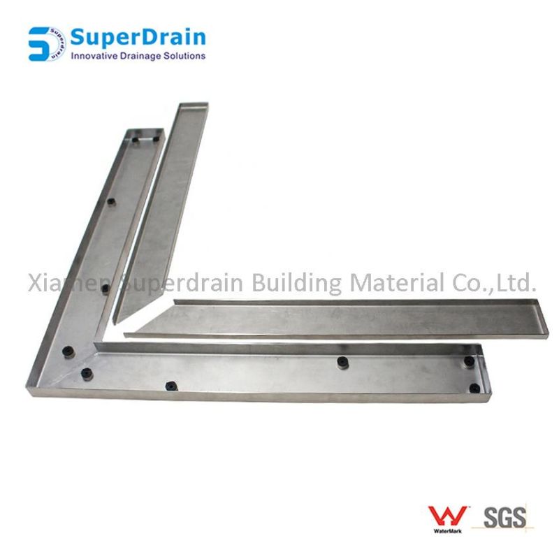 OEM SUS Hidden Linear Shower Floor Grate with Side Outlet