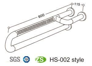 Anti-Microbial Hospital ABS/Nylon Bathroom Grab Bar for Disabled