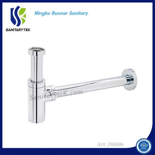 Chrome Brass Bottle Trap Siphon for Basin Drainer Sink (D8606)