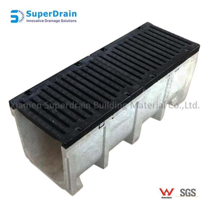 Resin Composite Material Water Collection Drainage Gutter with Grating Cover