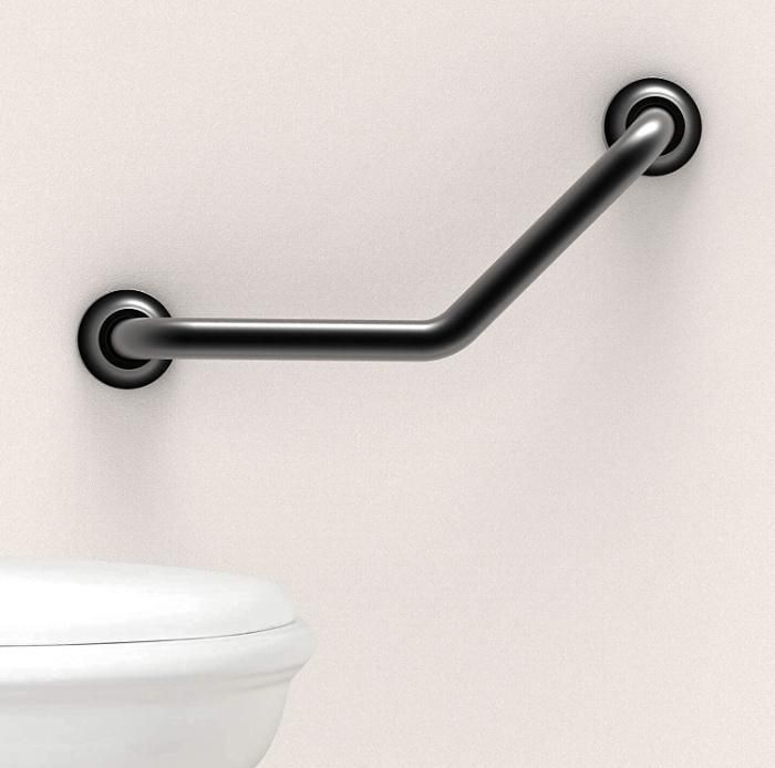 Bathroom Grab Bar Handle Matte Black Stainless Steel Bath Balance Bar