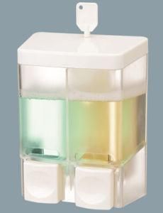 Attractive Design 250ml*2 Fancy White Plastic Soap Dispenser