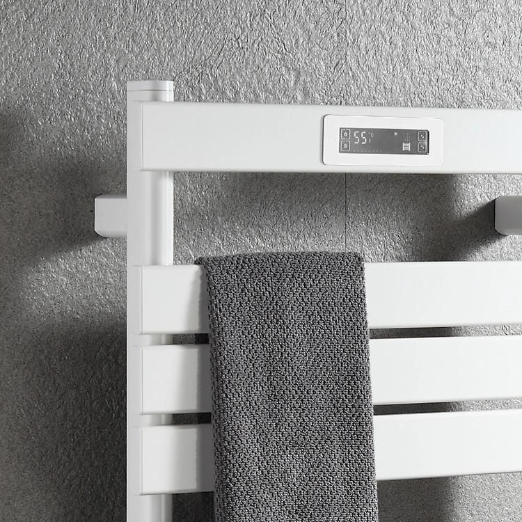 Kaiiy Black White Color Bathroom Electric Towel Warmer Heating Radiator Towel Rack