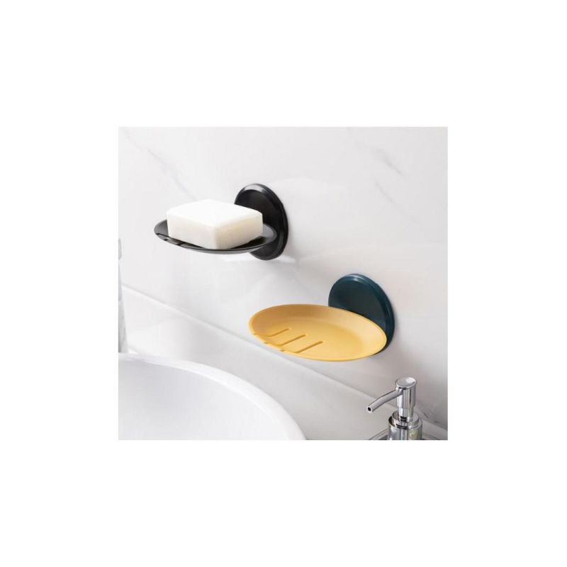 Bathroom Plastic Storage Accessories Drain Tray Holder Hotel Dish Oval Promotion/Office/Gift/Travel/Sport/School Bath Soap Box