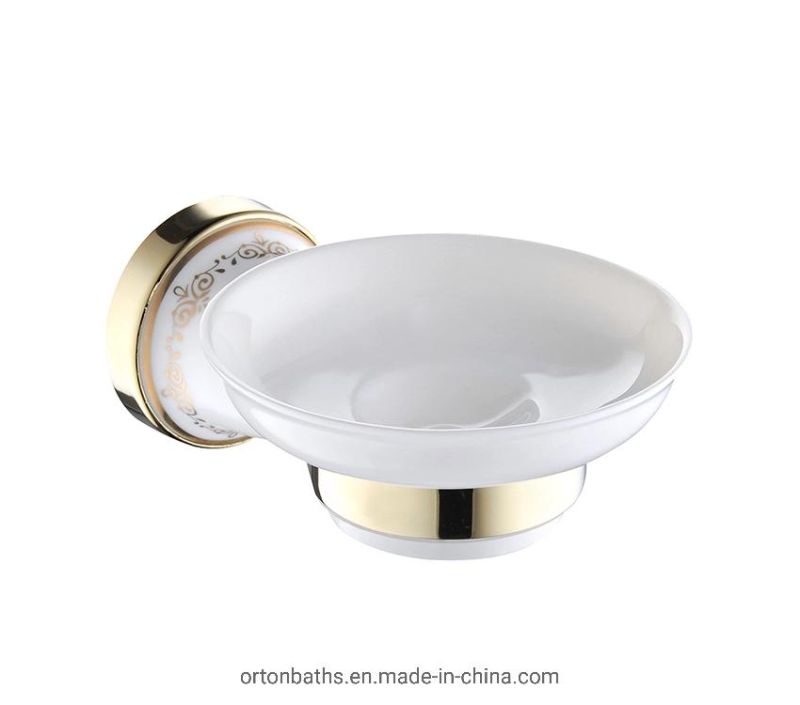Gold White Plated Decorative Patterns Ceramic Zinc Alloy Metal India Pakistan Dubai Bathroom Fittings Accessories
