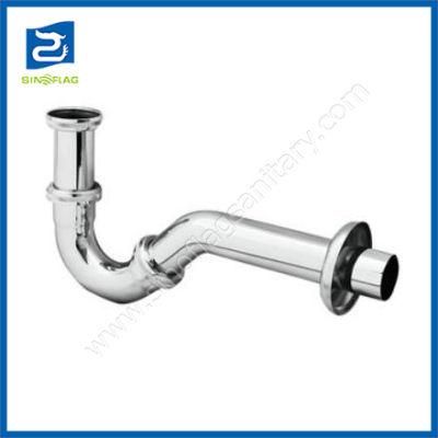 Chromed Brass Bidet Pipe Trap 1.1/4 Nw 32 mm