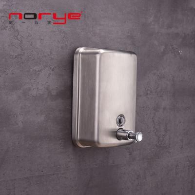 Factory Direct Wall Mounted Stainless Steel Liquid Soap Dispenser for Bathroom