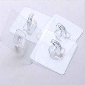 Plastic PC Transparent Guitar Purse Plug Sock Clothes Self Adhesive Hanger Hook