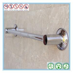Wall-Mounted Stainless Steel Bathroom Towel Rack Holder with Single Bar