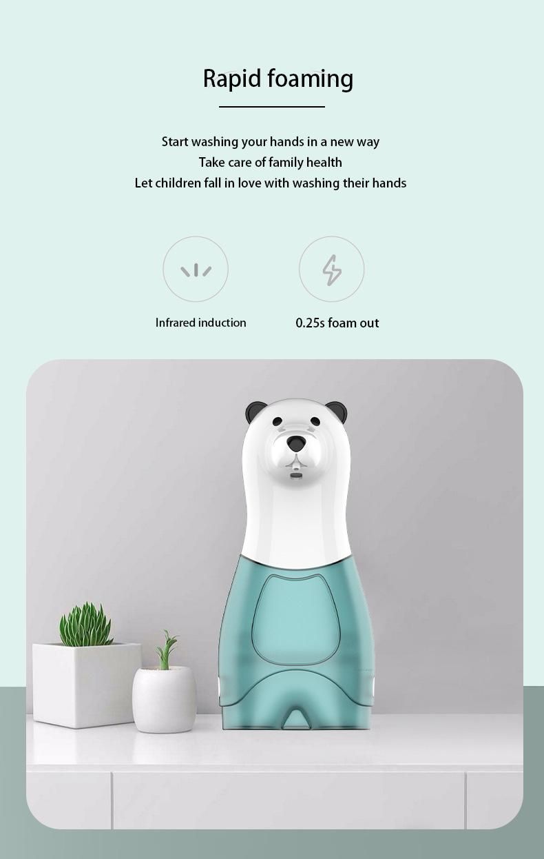 Saige 350ml USB Rechargeable Refillable Best Automatic Sensor Cute Foaming Soap Dispenser