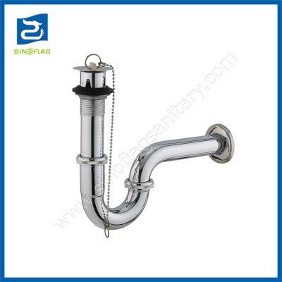 Sink Siphon for Bath Wash Basin Drain and P-Trap Set