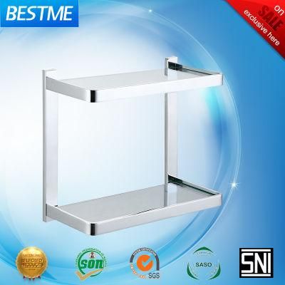 Sanitary Ware Bathroom Fittings Brass Glass Shelf BG-D21015