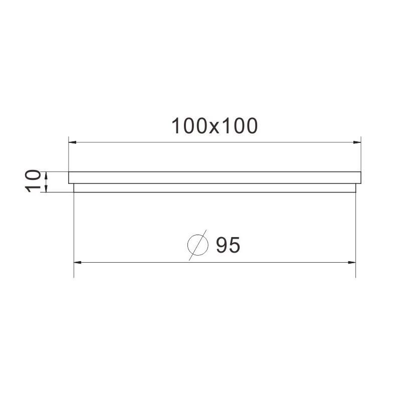 Bathroom Shower Rectangular Zinc Alloy Floor Drain Cover