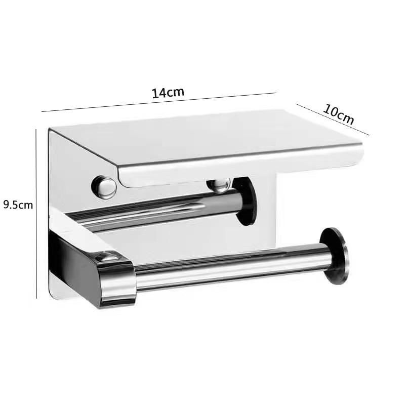 Stainless Steel Bathroom Toilet Paper Holder Full Box Toilet Paper Holder Stand Tissue Paper Roll