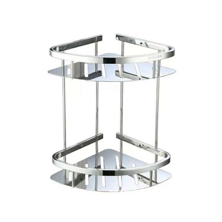 Stainless Steel Wall Mounted Shower Shelf for Bathroom and Kitchen