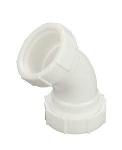 Plastic 45 Degree Elbow, Plastic Tubular, Drain Products, Slip Joint, PP/PVC/ABS, Black/White, Cupc