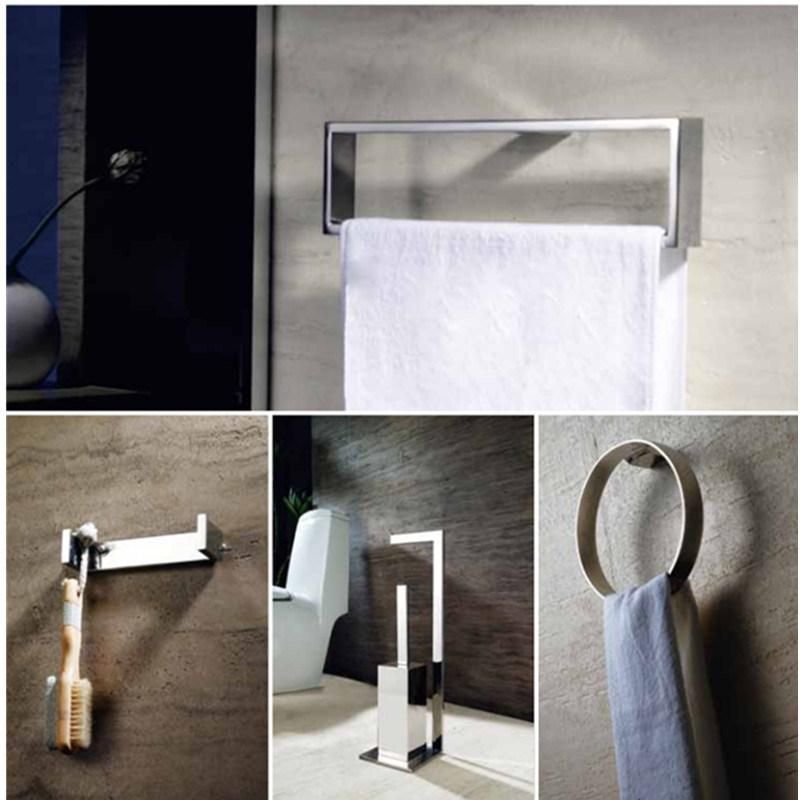 Contemporary European Style Toilet Paper Roll Holder Stainless Steel Polished Chrome Finish Bathroom Accessories