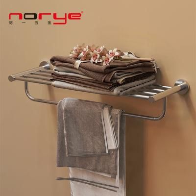 Towel Rack Two Bar Stainless Steel Bathroom Accessories Double Layer