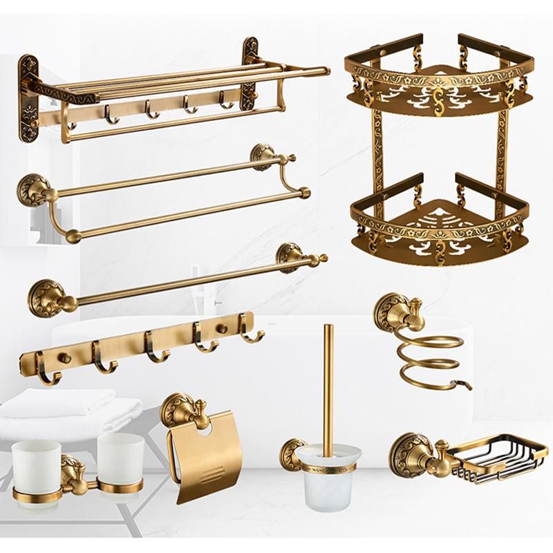 Bathroom Accessories Set Brass Antique Toilet Brush Holder