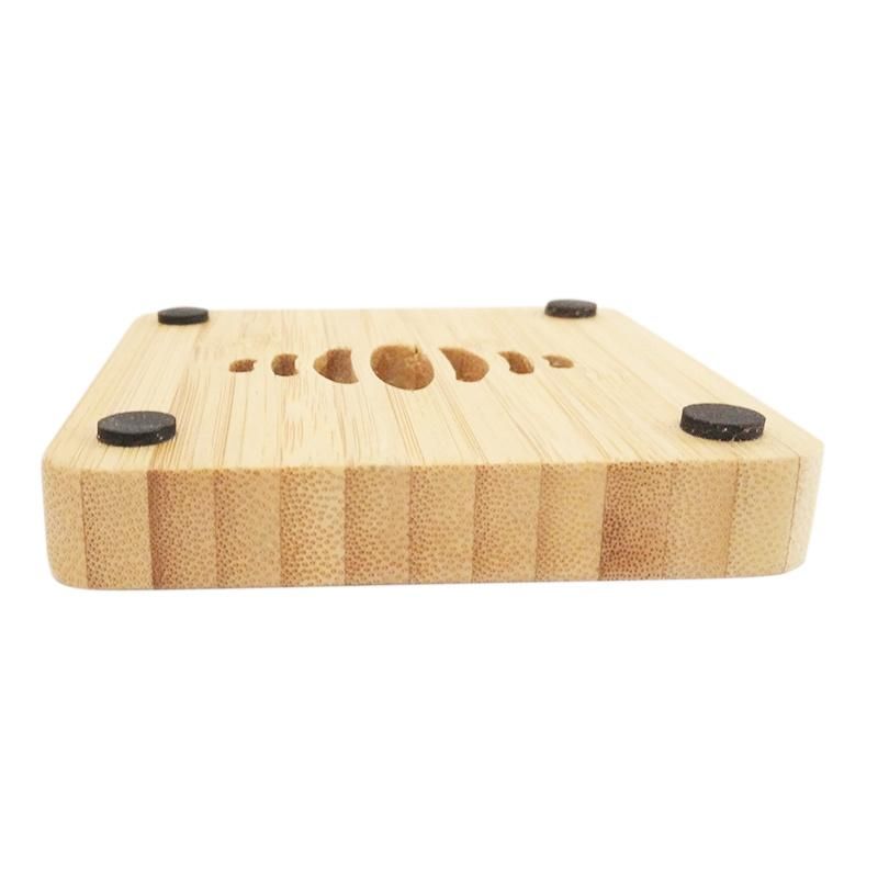 Factory Washroom Bathroom Hotel Bamboo Oil Soap Holder Tray Dish