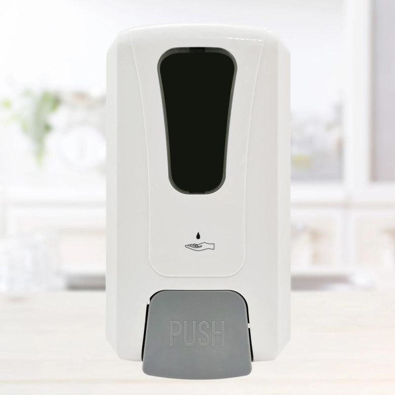Wall Mounted Manual F1408 Battery Dispensers Stainless Steel Plastic Hand Sanitizer Automatic Liquid Soap Dispenser