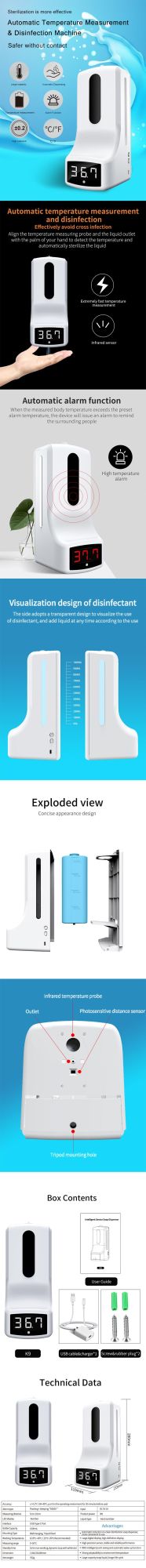 Solutions for Against Virus Sanitizer Station Body Temperature Test Equipment