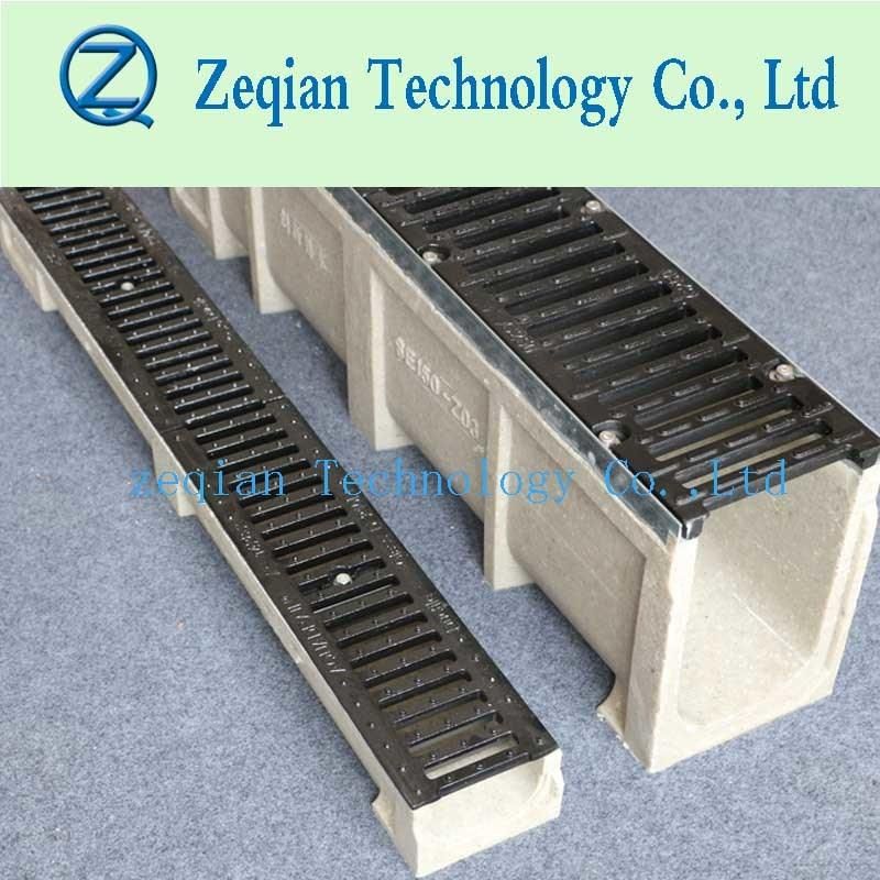 En1433 Standard Polymer Trench Drain Used for Road and Construction