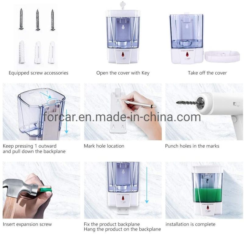 Wall Mount Touchless Automatic Liquid Soap Dispenser