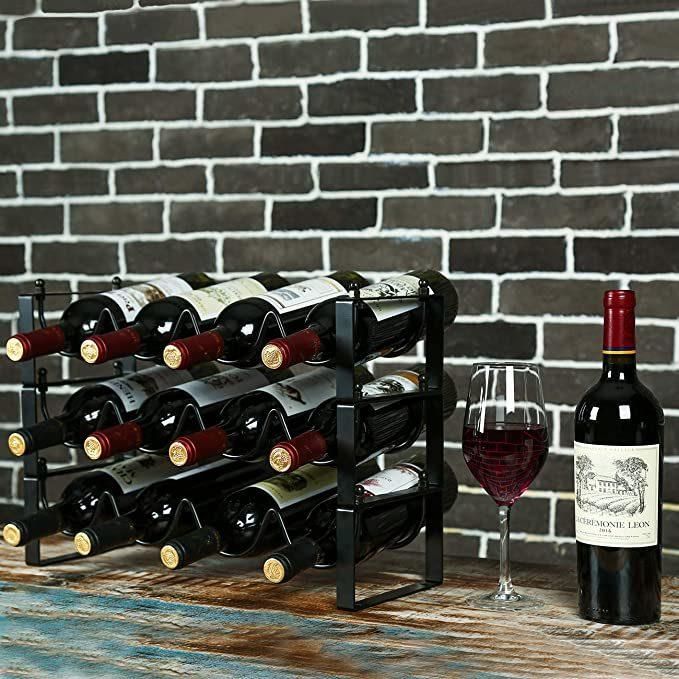 Chiraz Wall Mount Stemware Rack, Farmhouse Wall Decor Wine Glasses Holder, 11 Oil Rubbed, 4 Pieces