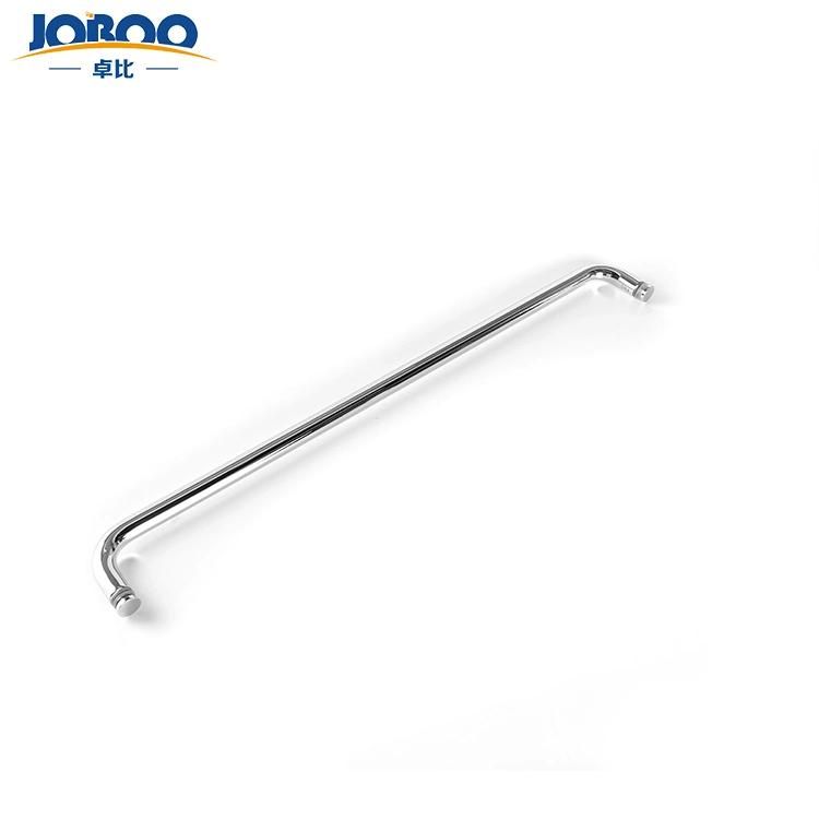 18" Single Side Shower Door Towel Bar Without Metal Washers in Brushed Nickel Finish