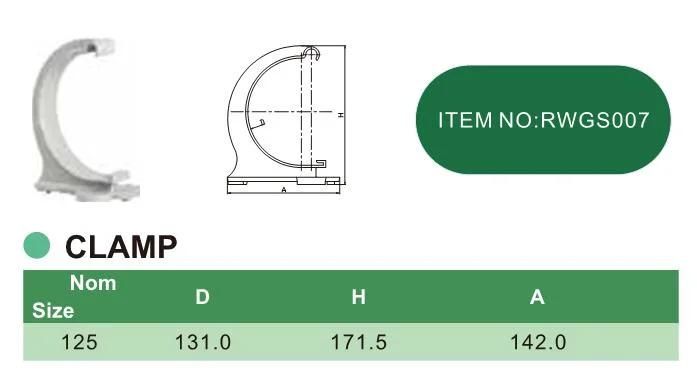 PVC Plastic Gutter Fittings UPVC Fittings Clamp White Brown Black Colors Cheap Price