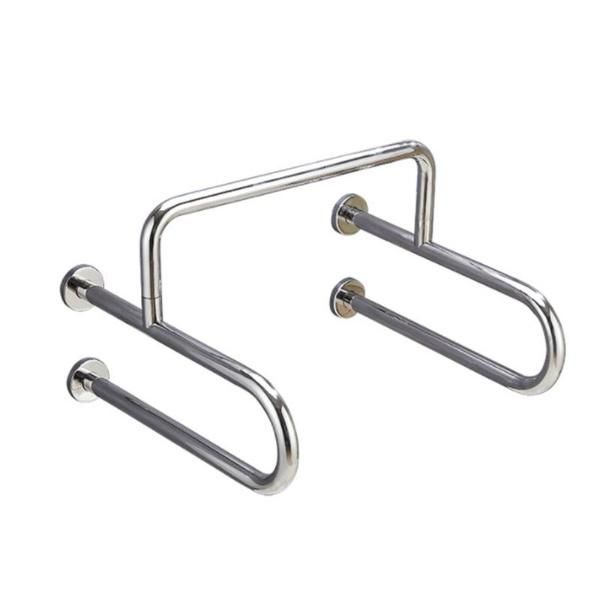 Stainless Steel 304 Wall Mounted Toilet Assist Grab Bar for Disabled