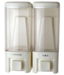 Elegant 480ml*2 White Plastic Liquid Hotel Soap Dispenser