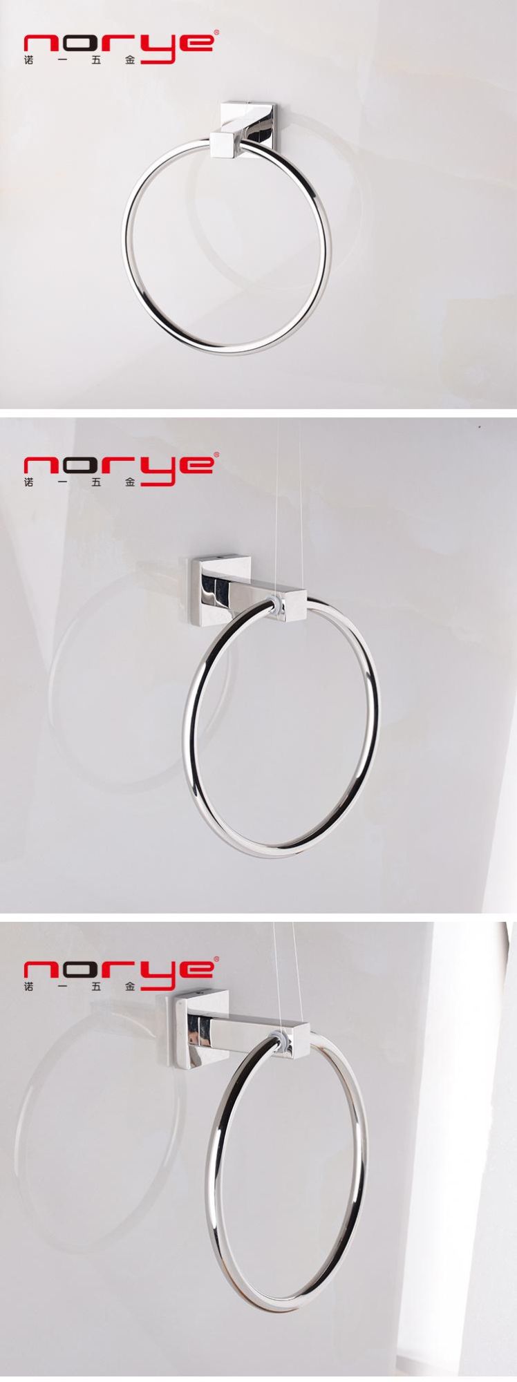 Wholesale Wall Mounted Unique Bathroom Towel Ring Stainless Steel 304