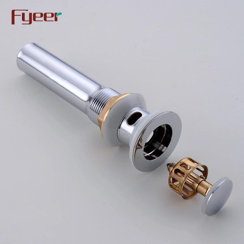 Fyeer Brass Basin Pop up Drain with Overflow