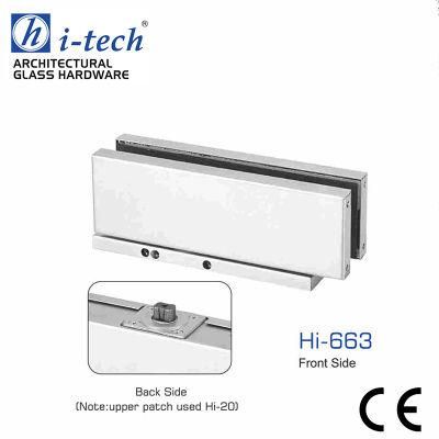 Hi-663 80kgs Stainless Steel Glass Hardware Hydraulic Bottom Patch Floor Spring