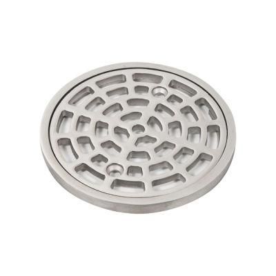 Zinc Alloy Nickel Brushed 4&quot; Round Shower Drain