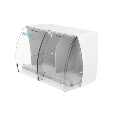 Wall Hanging Restaurant Hand Pull Double Roll Tissue Dispenser